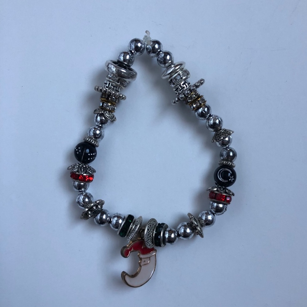 Santa Bead Bracelet